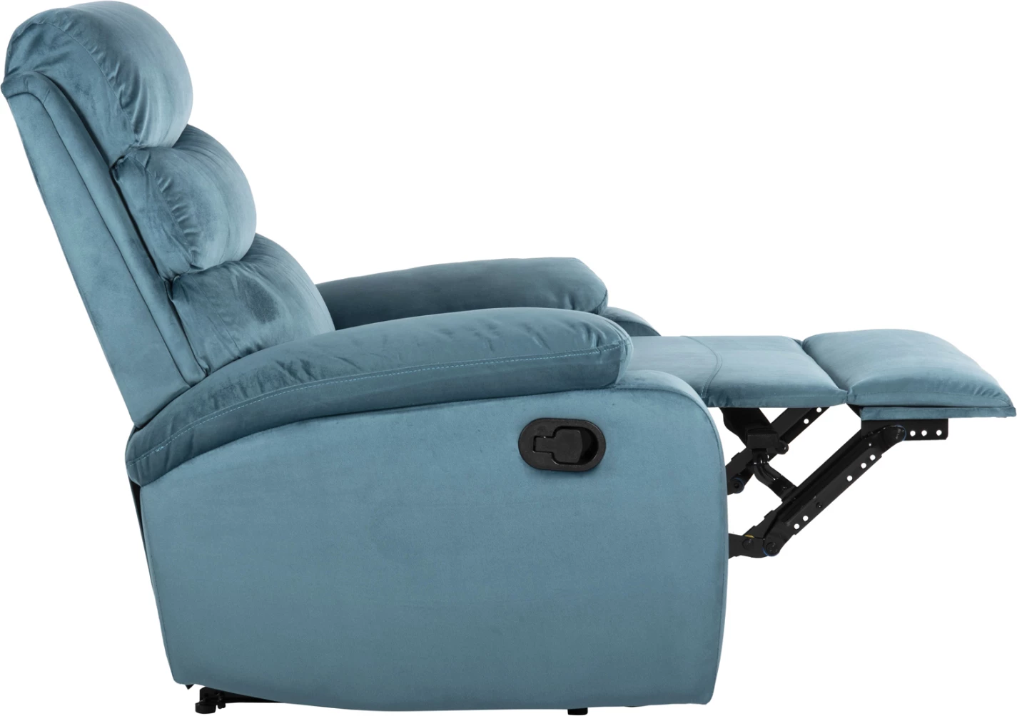 Sprostitveni naslanjač YASUMU FH9783.06 v petrolejsko modrem žametu 80x93x100H cm