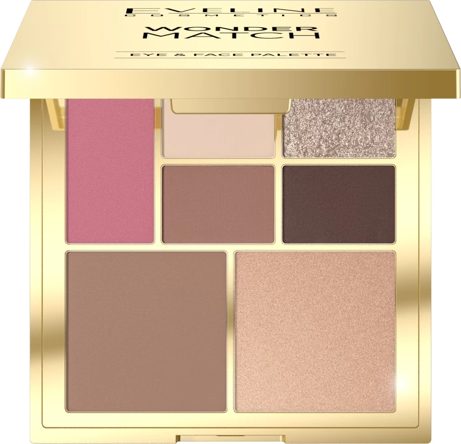 Paleta za obraz in oči Wonder Match Eveline Cosmetics, za ženske, Universal 12 g