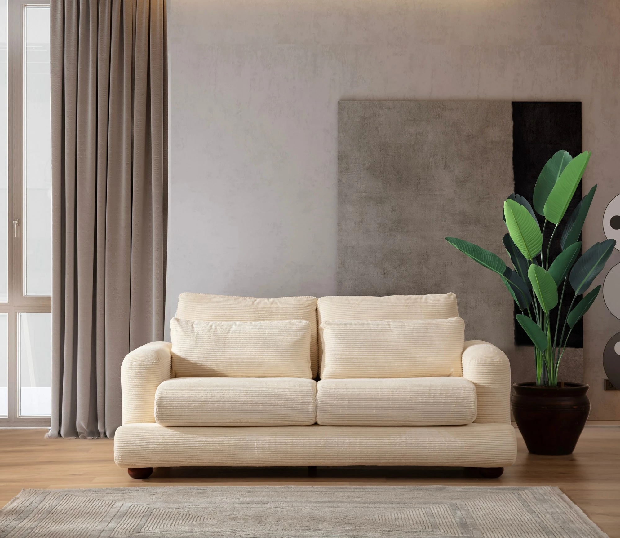 Dvosed 2-sedežen Atelier del Sofa River, bež