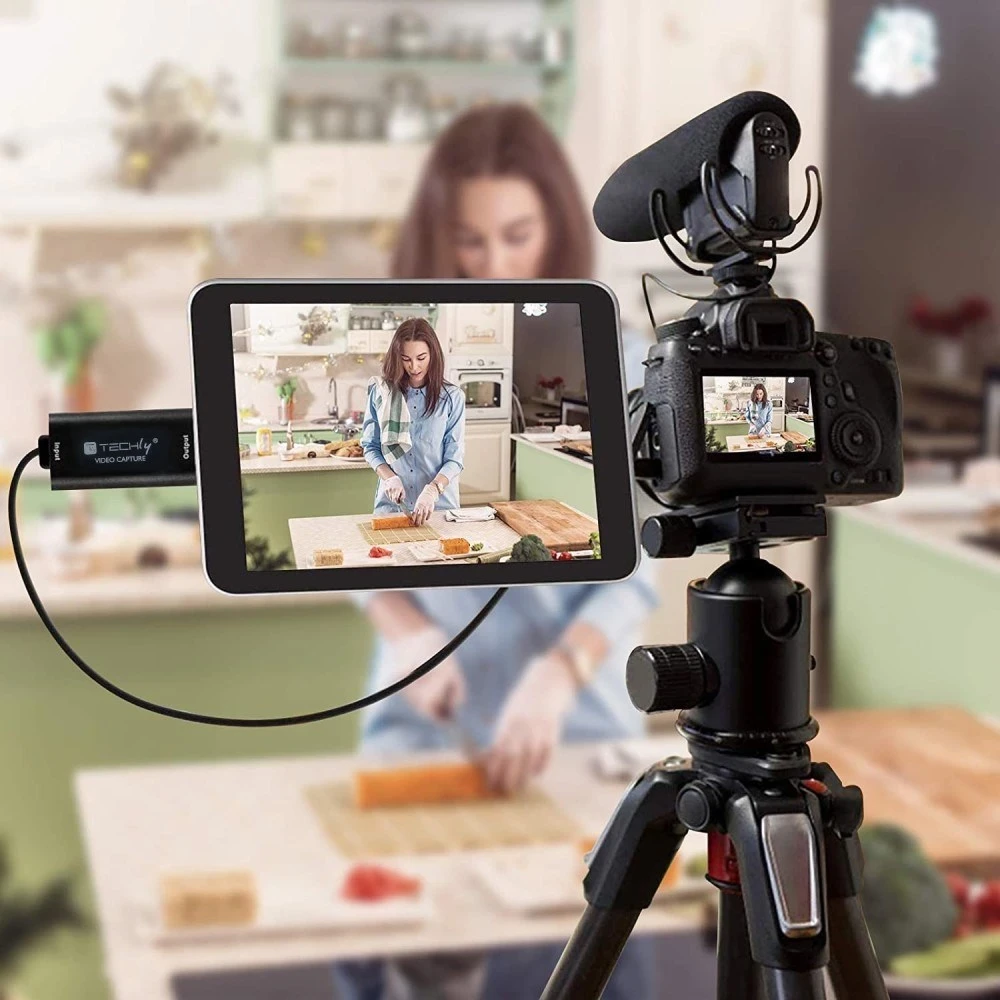 Video konverter Techly I-USB-VIDEO-1080TY, 1920 x 1080 slikovnih pik, črn