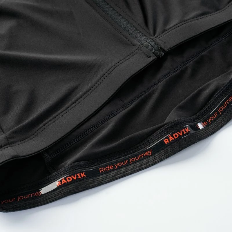 Kolesarska majica Radvik za moške, črna