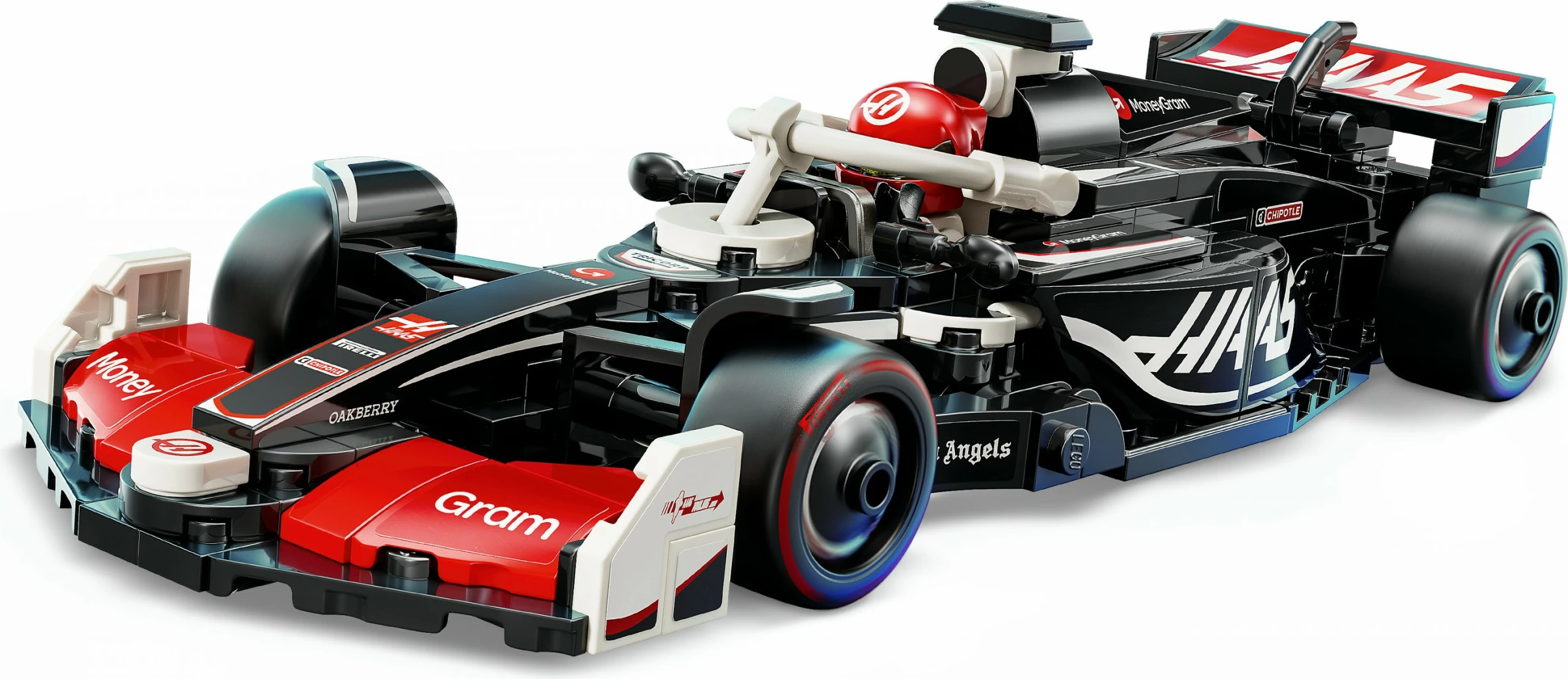 Model dirkalnika MoneyGram Haas F1 Team VF-24, 242 kosov, večbarven