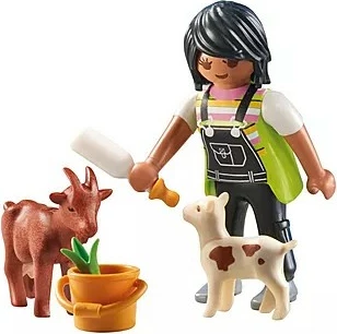 Igralni set z deklico in kozami Playmobil Special Plus 71759, 6 kosov
