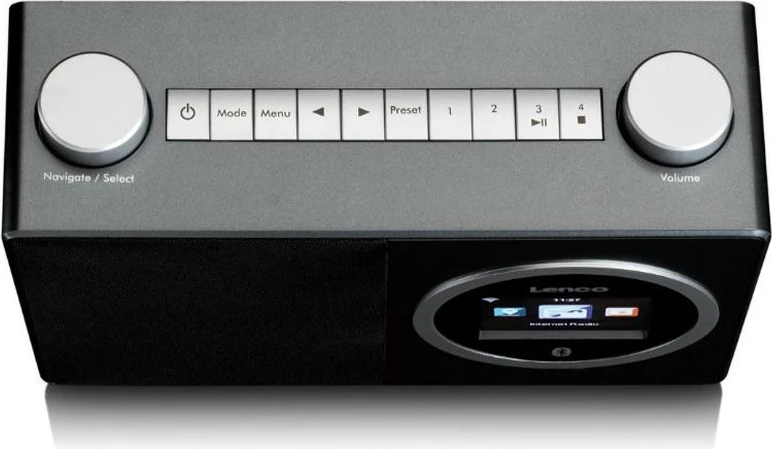 Internetni radio z barvnim zaslonom Lenco DIR-70BK, Bluetooth, črn