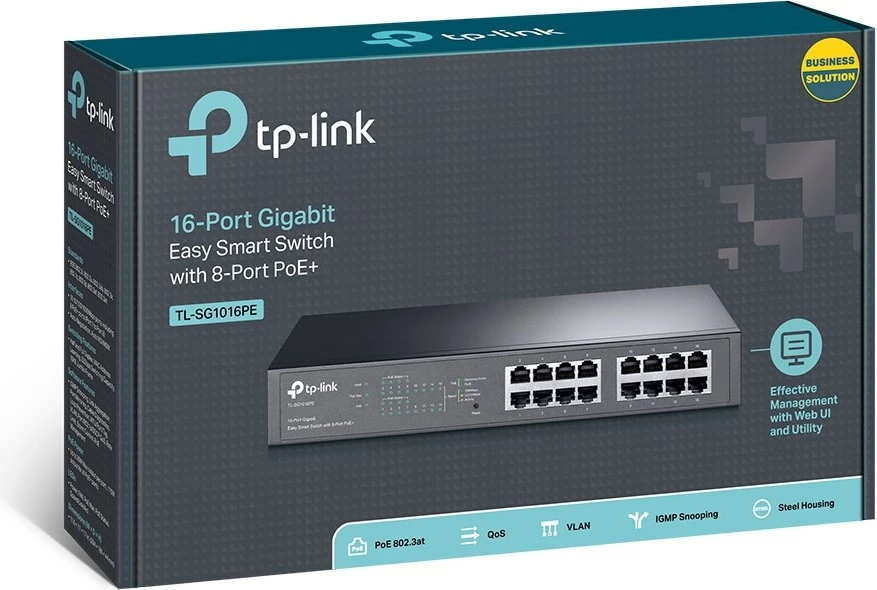 Gigabit stikalo s PoE+ TP-Link TL-SG1016PE, 16 vrat