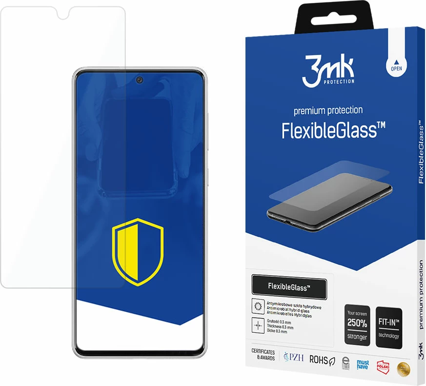 Hibridno zaščitno steklo 3mk FlexibleGlass za Samsung Galaxy A73 5G, prozorno