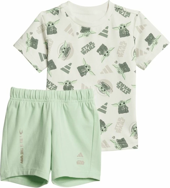 Set za otroke adidas, bel in zelen