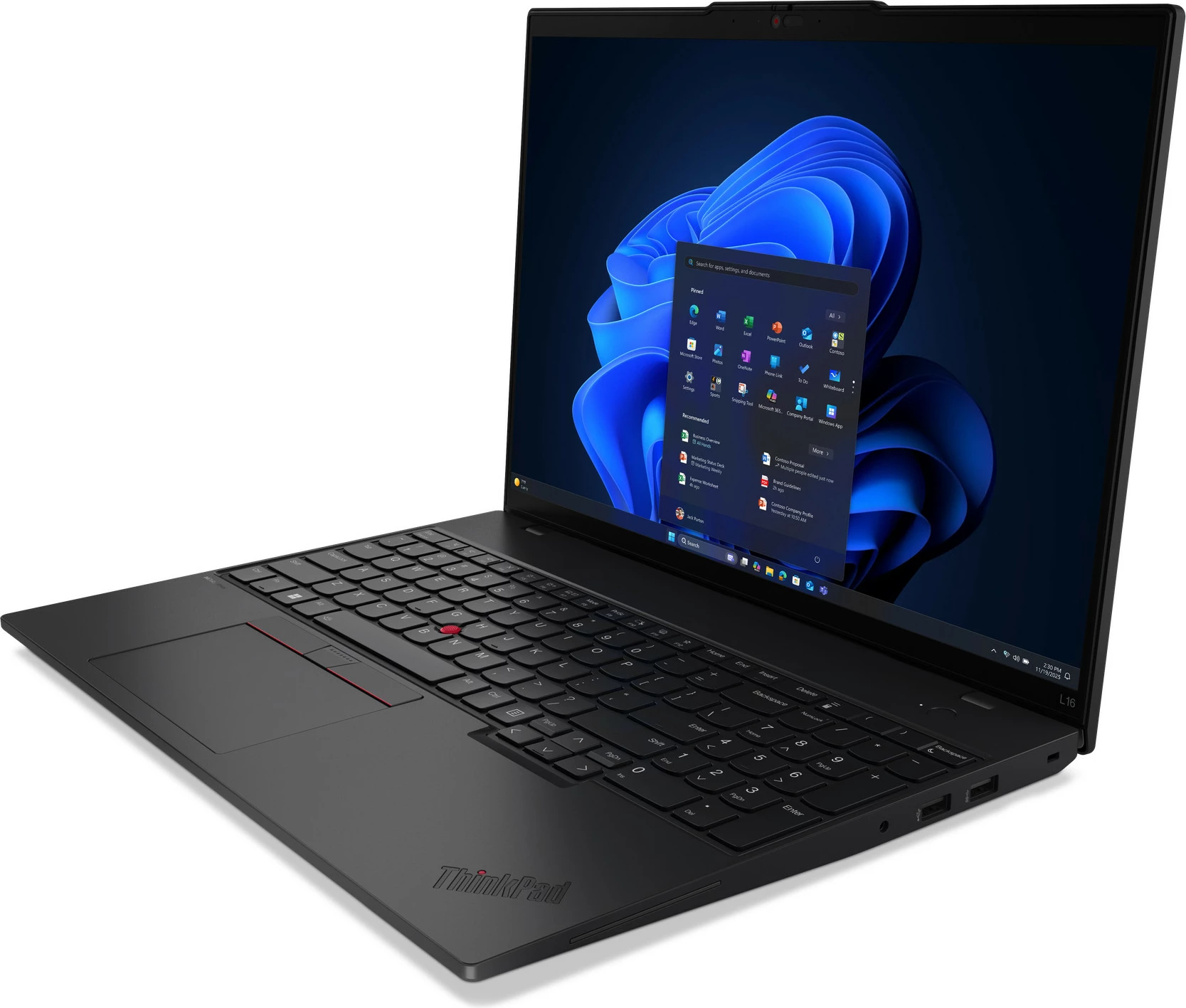 Prenosnik Lenovo ThinkPad L16 G2 R AI 7P 350 32GB, črn