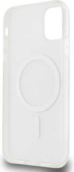 Zaščitni ovitek za iPhone 11/XR, DKNY IML Mono & Stripe MagSafe, roza