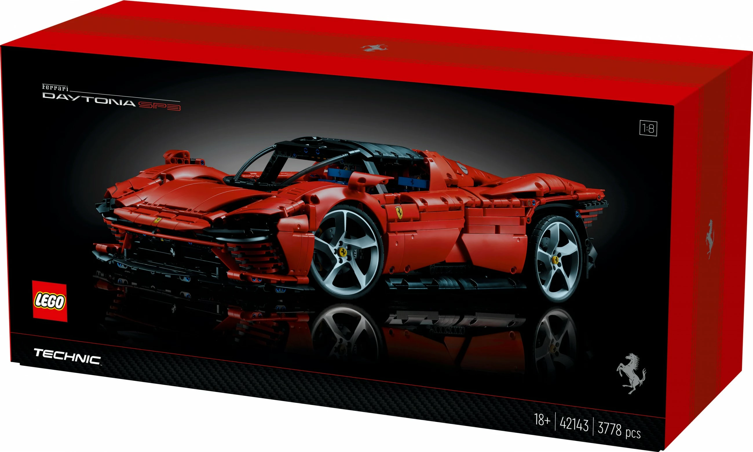 Set za sestavljanje LEGO Technic Ferrari Daytona SP3, 3778 kosov, plastika, 6,99 kg
