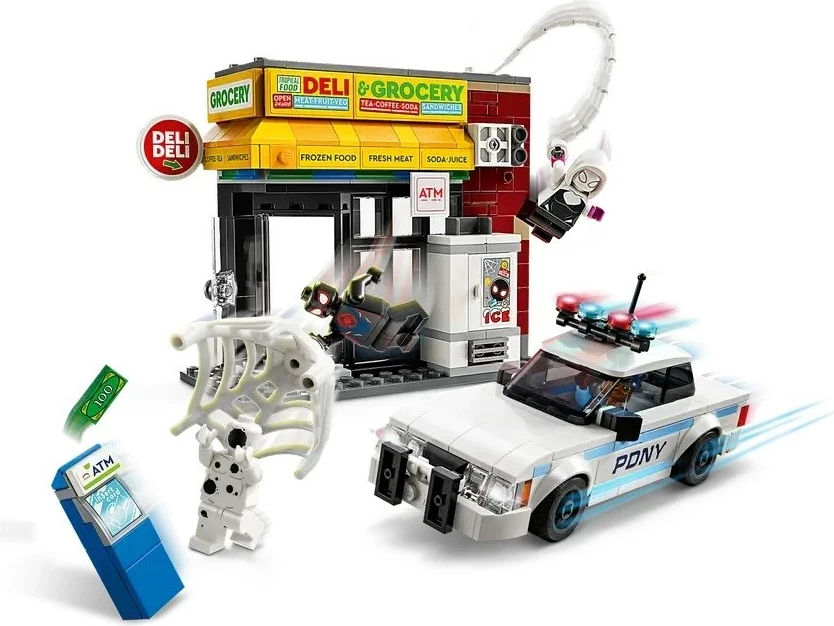 Set z 375 kockami Marvel Miles Morales proti The Spot, LEGO 76311