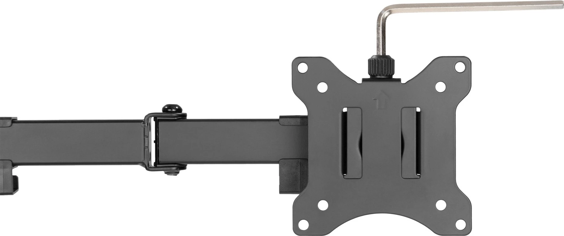 Držalo za dva monitorja Digitus, univerzalno, 15–32 in., 8 kg, VESA 75x75/100x100, črno