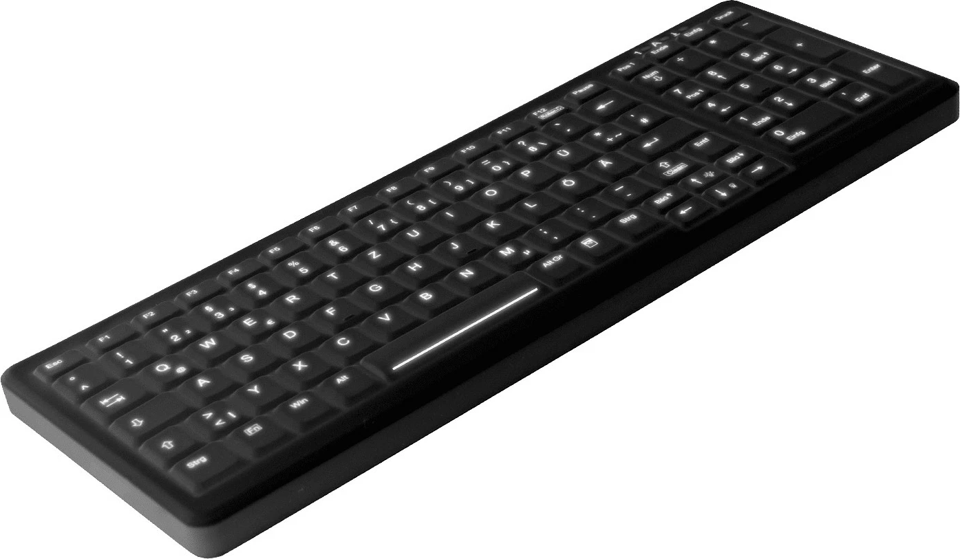 Medicinska tipkovnica Cherry Active Key AK-C7000, žična, USB, QWERTZ, črna