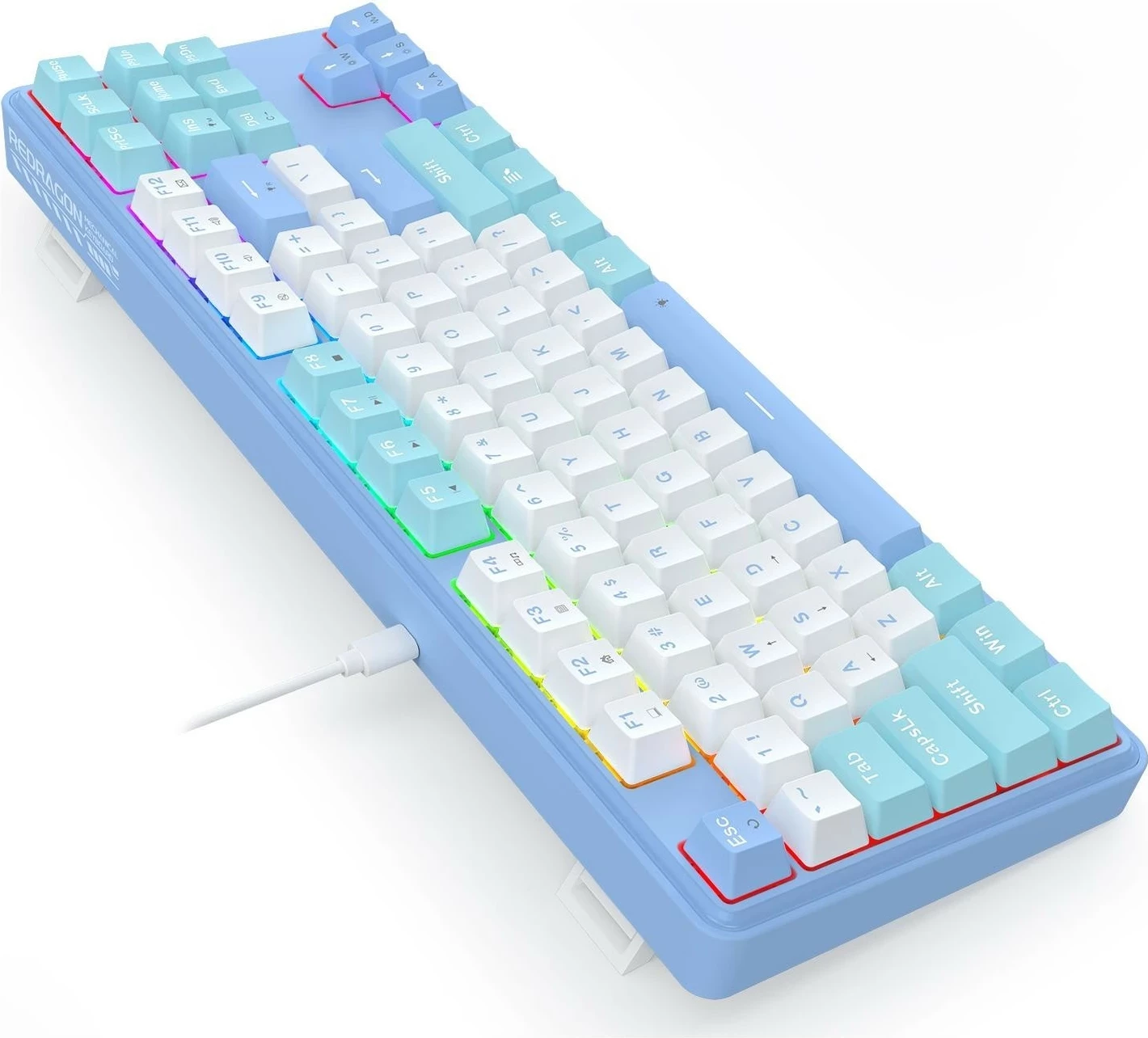 Mekanična igralna tipkovnica Redragon K707WBB-RGB StarBlade, RGB, bela