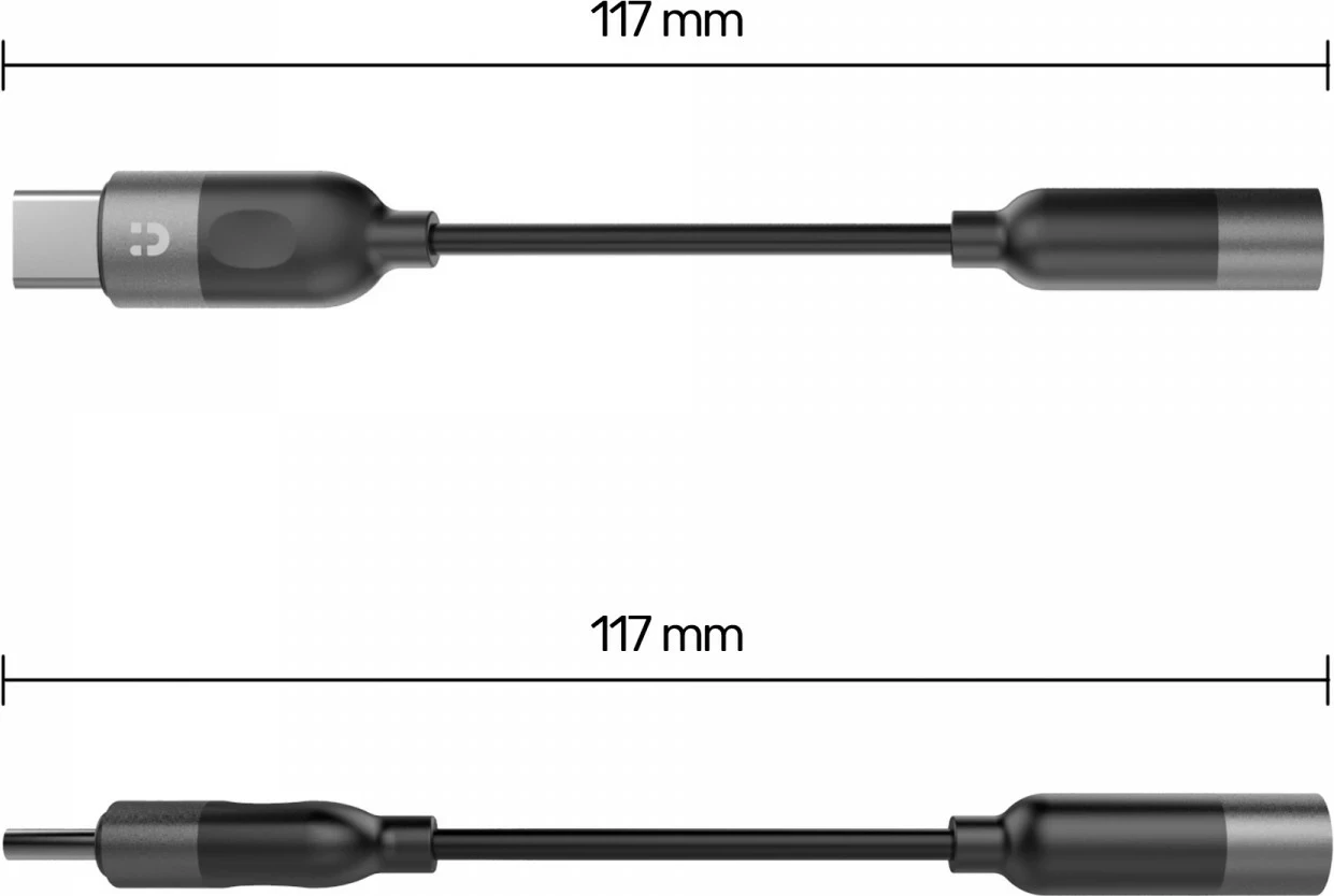 Adapter USB-C v 3,5 mm priključek Unitek M1204A, črn