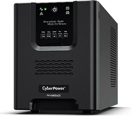 UPS CyberPower PR1500ELCD, 1500 VA, 1350 W, črn