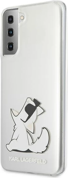 Ovitek za telefon Choupette Fun, Karl Lagerfeld, za Samsung Galaxy S21+, prozoren