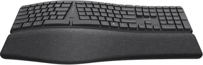 Ergonomska tipkovnica Trust Keyra, brezžična, polne velikosti, QWERTY, črna