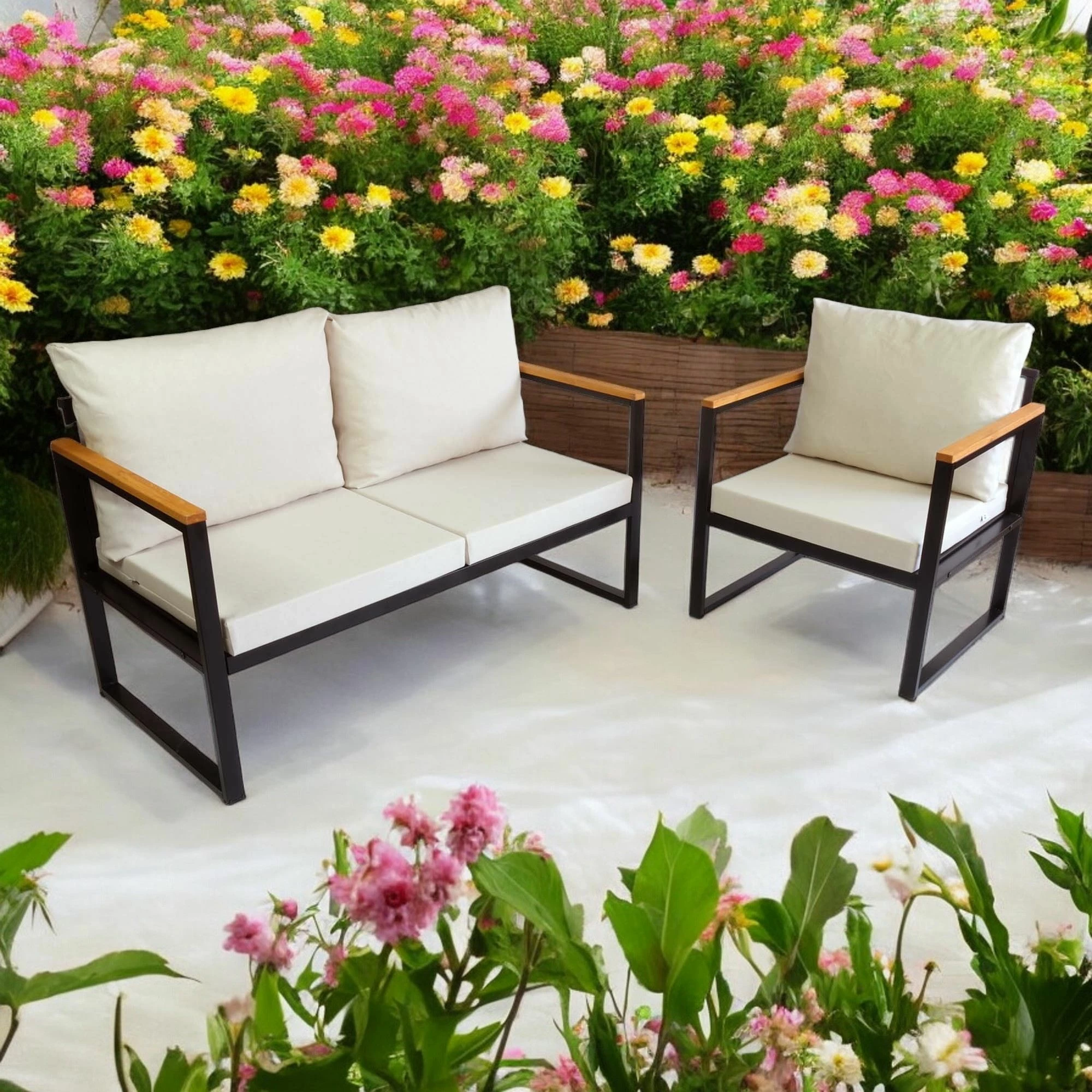 Lounge set za vrt, Skye Decor CPT5546-130, bež