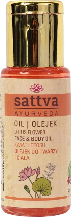 Negovalno olje za obraz in telo Sattva Lotus Flower, 50 ml