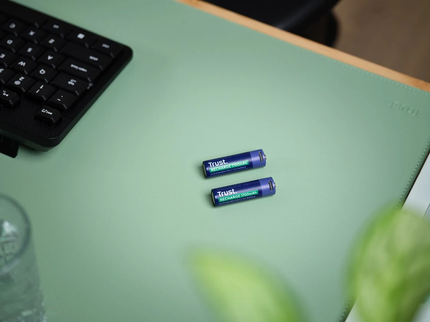 Polnilne baterije AA Trust 25584, modre, 2 kosa