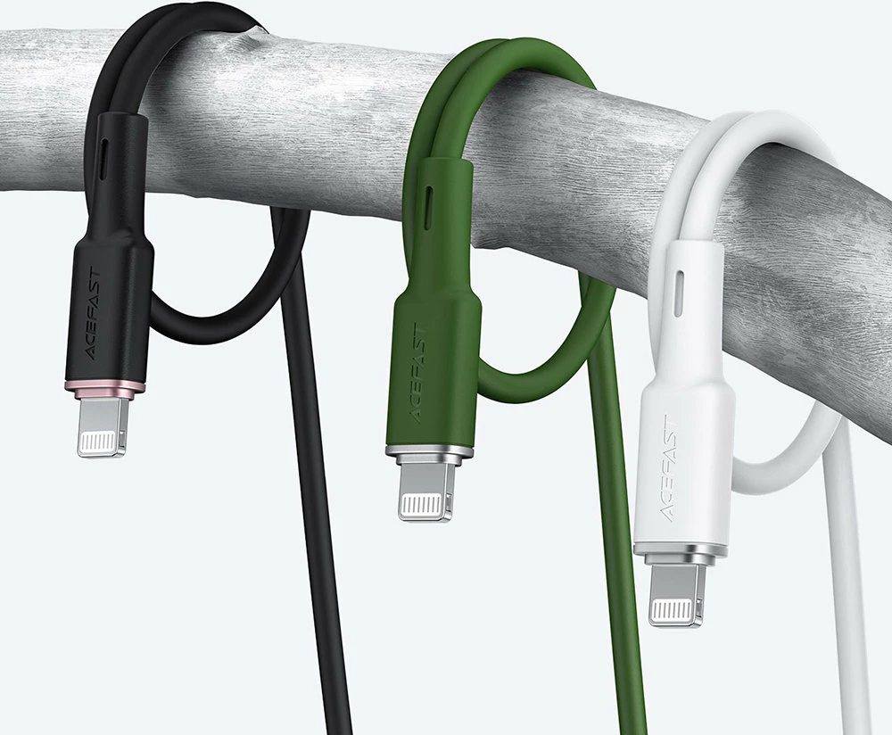 Kabel USB v Lightning Acefast C2-02, 1,2 m, 2,4 A, črn