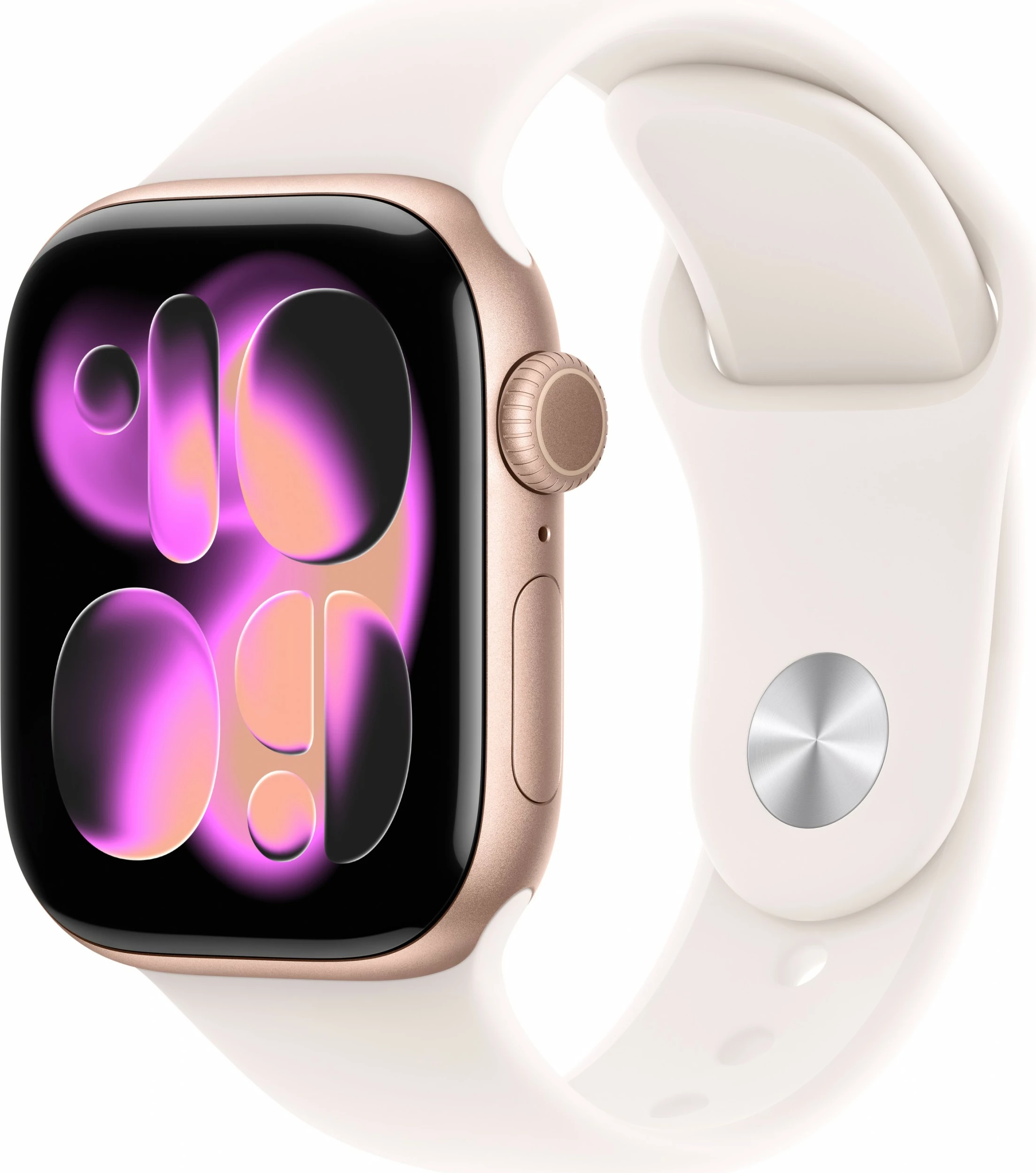 Pametna ura Apple Watch S11 aluminij Cellular 42 mm rosegold športni pašček svetlo rožnat S/M