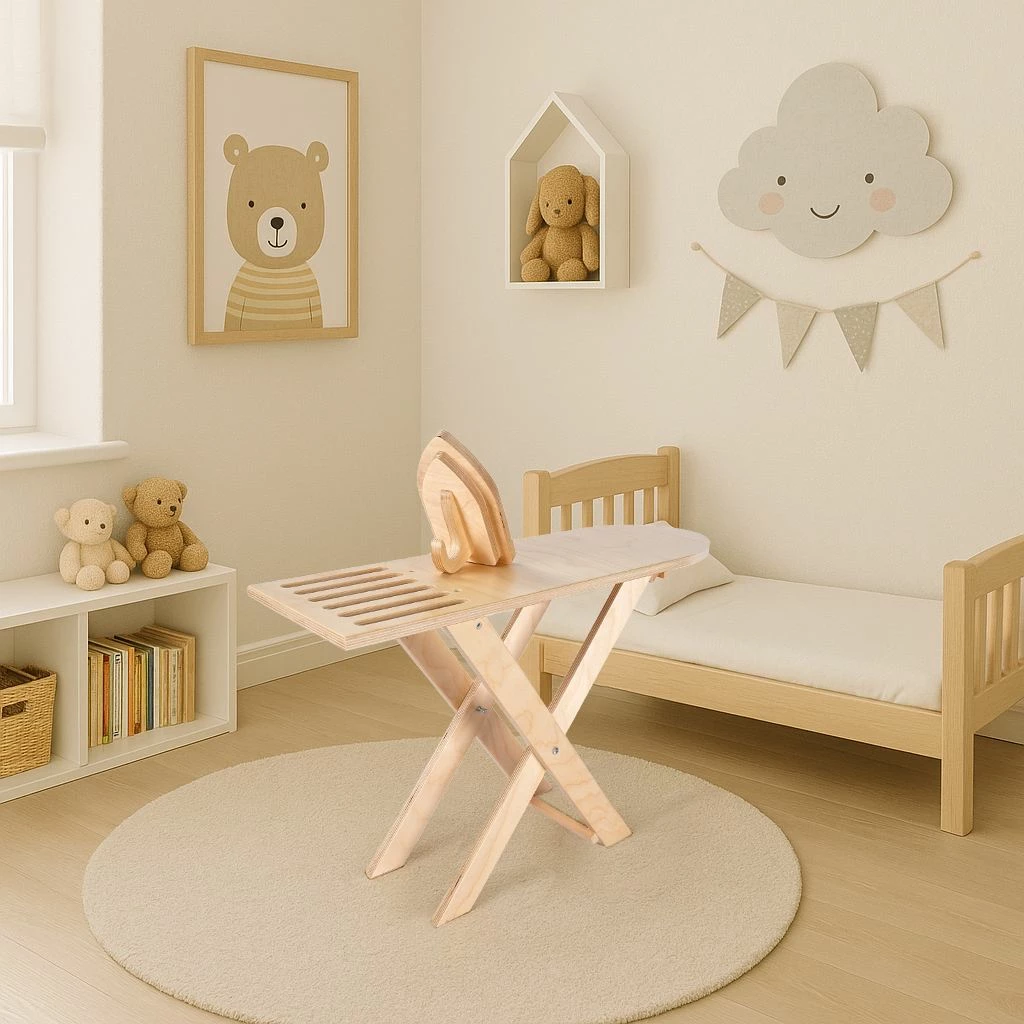 Set za likanje, Skye Decor BLTYZ-AKTV037, 2 kosa, lesena, hrastova barva