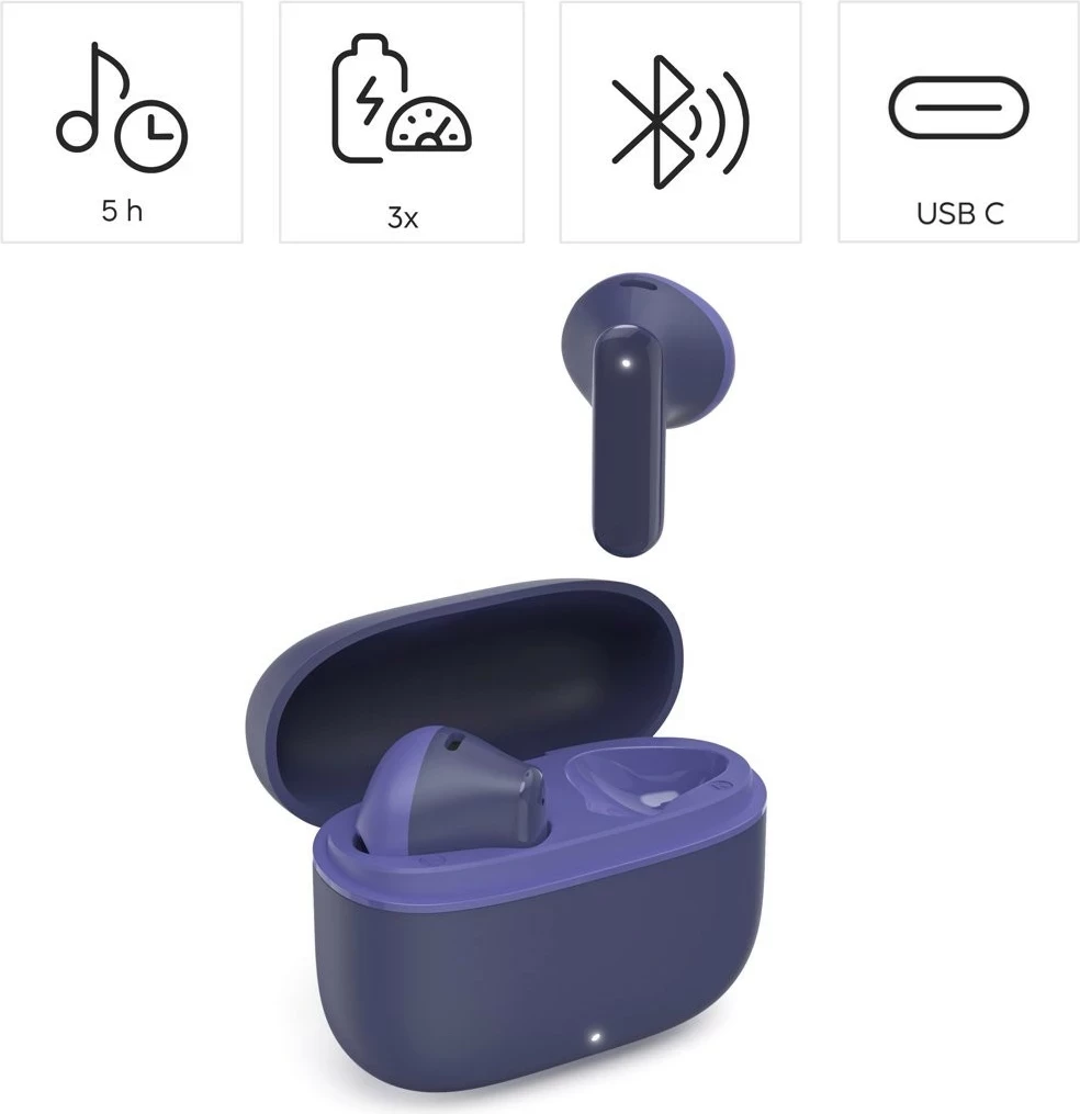 Slušalke Hama True Wireless Freedom Light II, Bluetooth 5.3, modre