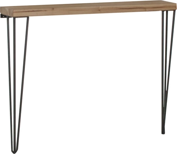 Konzola Tetty, oreh-črna, 90x14x75 cm