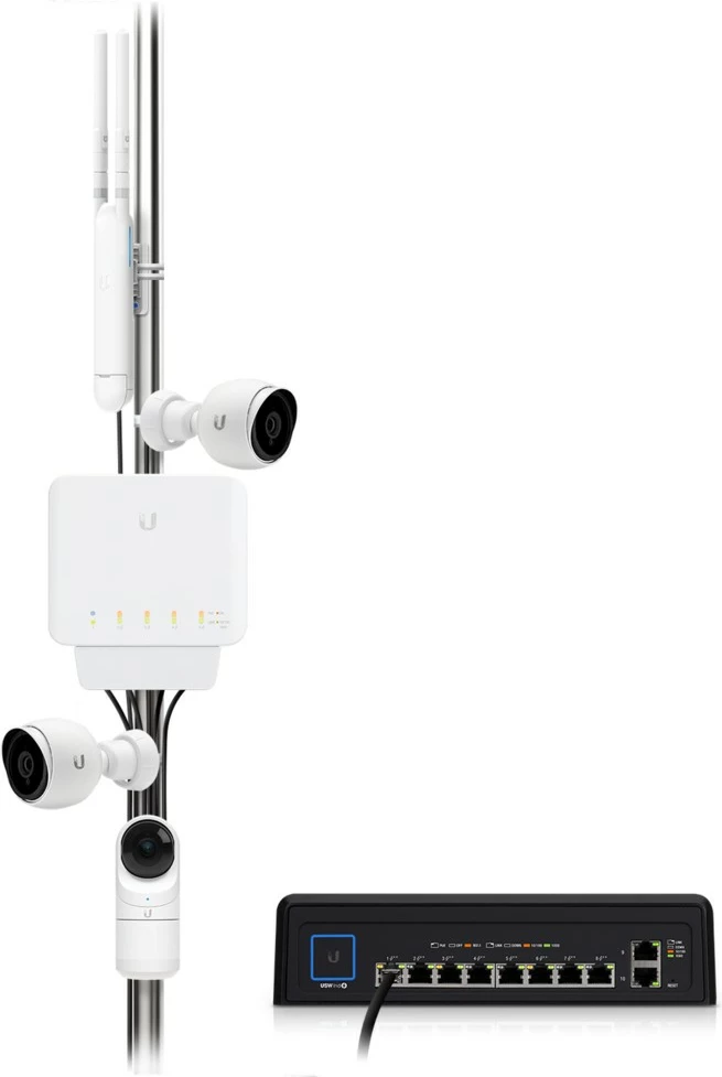 Upravljano stikalo L2, Gigabit Ethernet, PoE, belo, Ubiquiti UniFi USW‑FLEX