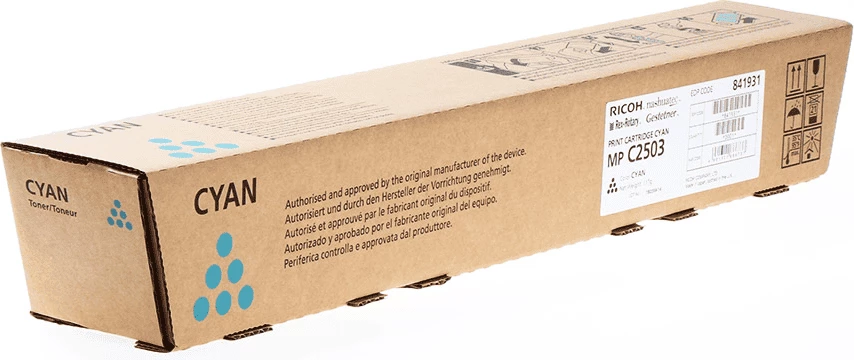 Toner kartuša Ricoh MP C2503 841931, 5.500 strani, cijan