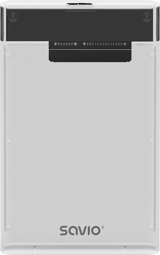 Zunanja škatla za HDD/SSD 2,5", Savio AK-66, USB 3.0, prozorna