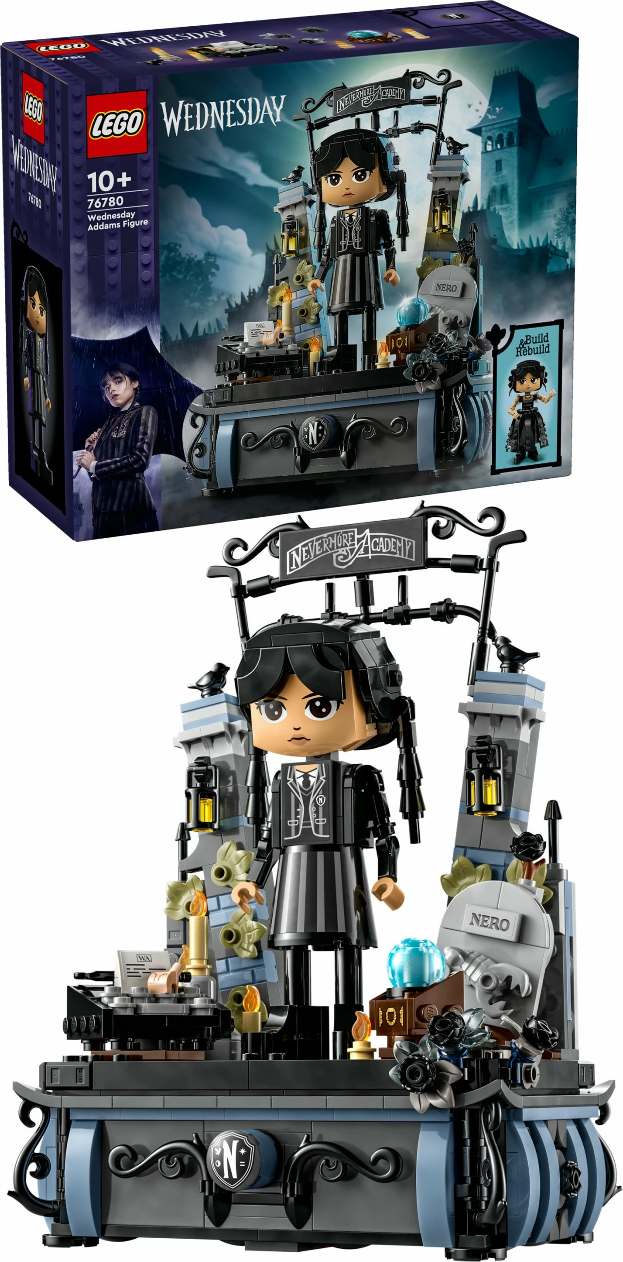 Set za sestavljanje Wednesday LEGO 76780, figurica Wednesday Addams, večbarven