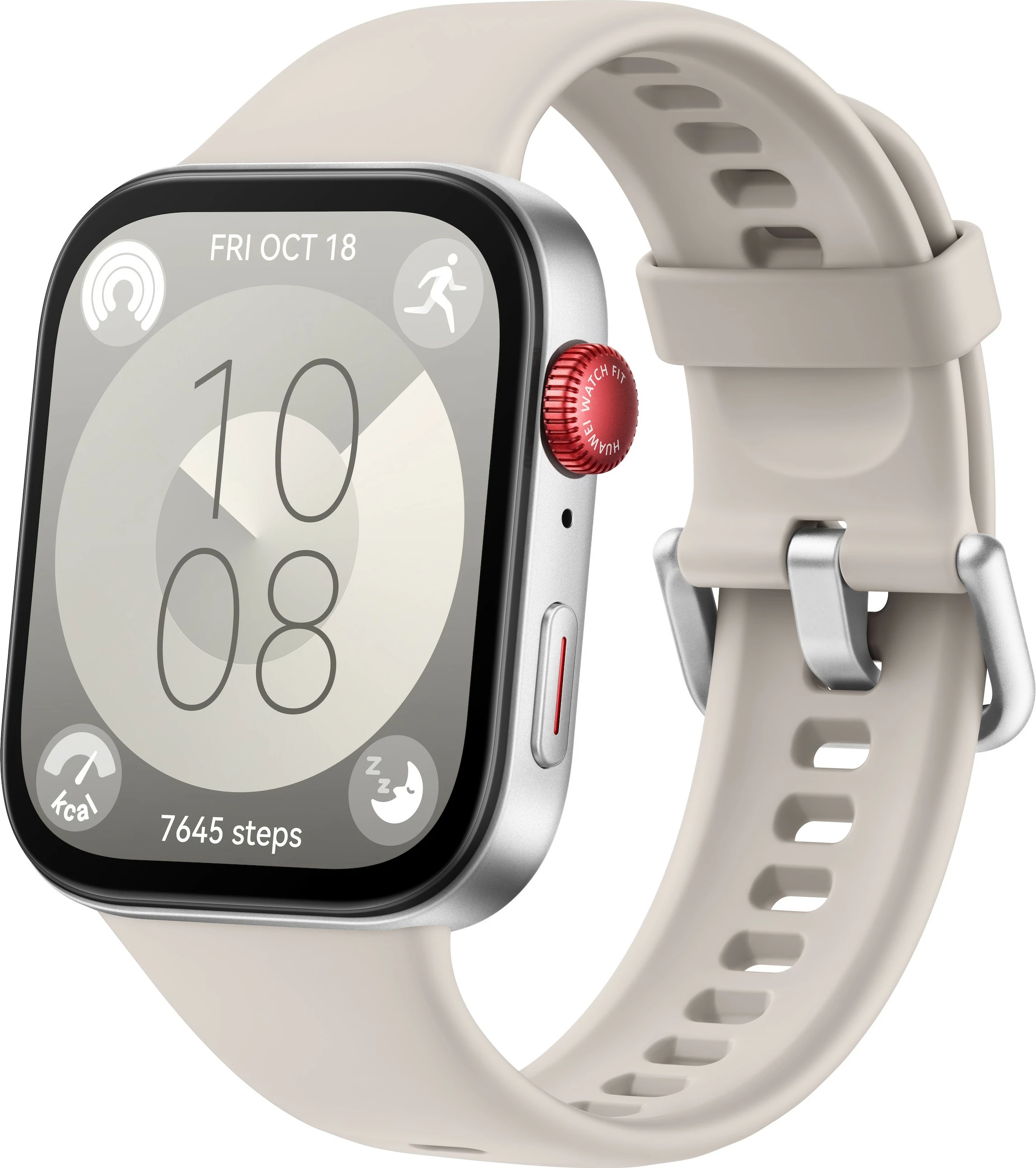 Pameten športni/smartwatch z AMOLED zaslonom, Huawei WATCH Fit 3, Wi‑Fi, GPS, 26 g, bel