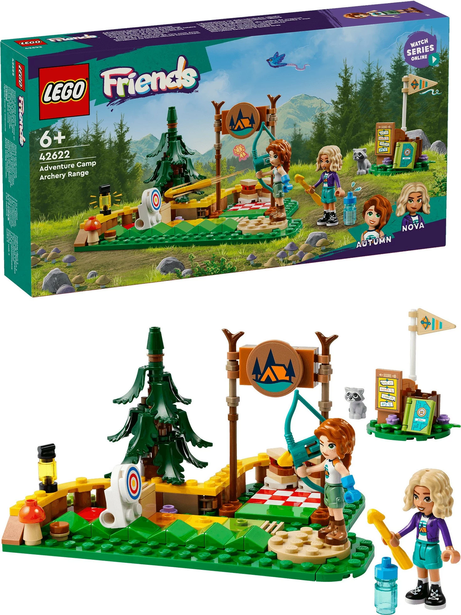 Set za gradnjo avanturistični kamp LEGO Friends 42622, večbarven