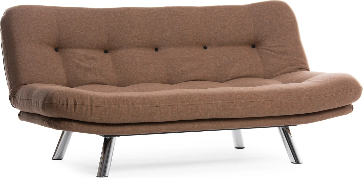 3-sedežna sedežna postelja, Atelier del Sofa Misa Small, svetlo rjava