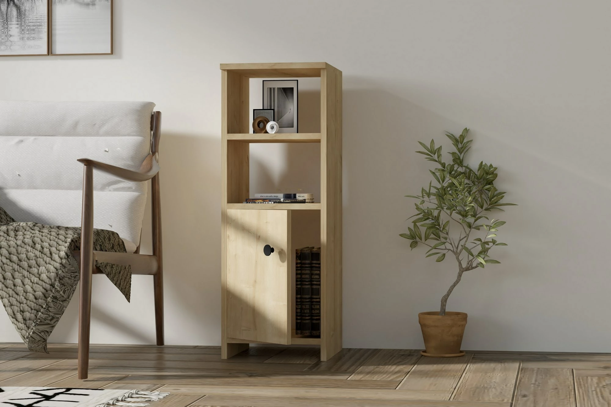 Knjižni regal Hanah Home Owen, safir