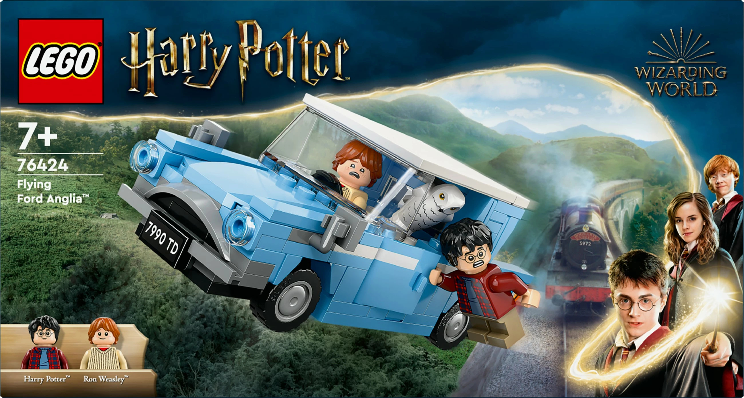 Gradbeni komplet LEGO Harry Potter Leteči Ford Anglia, 165 kosov, večbarven