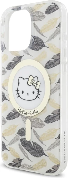 Ovitek za telefon IML Golden Leaves MagSafe za iPhone 16 Pro Max, Hello Kitty, bel