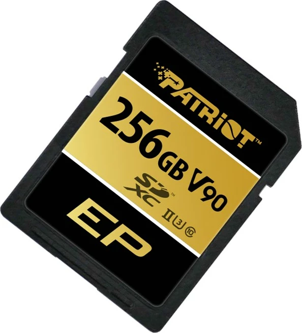 Kartica za pomnilnik Patriot Memory V90 256GB SDXC UHS-II U3 Class 10, črna