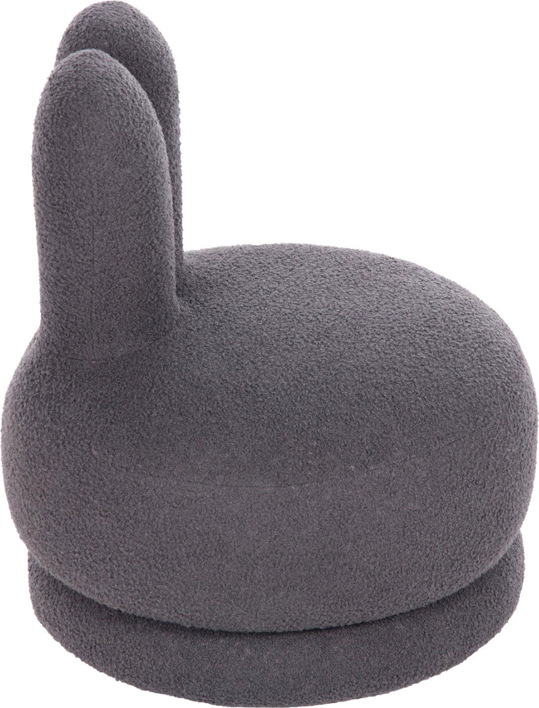 Vrtljiv stol s hrbtnim naslonom FRIVO FH9774.01 siva tkanina TEDDY 51x51x61Hcm