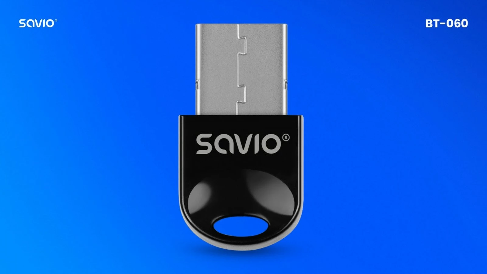 Bluetooth adapter USB, Bluetooth 5.0, črn Savio BT-050