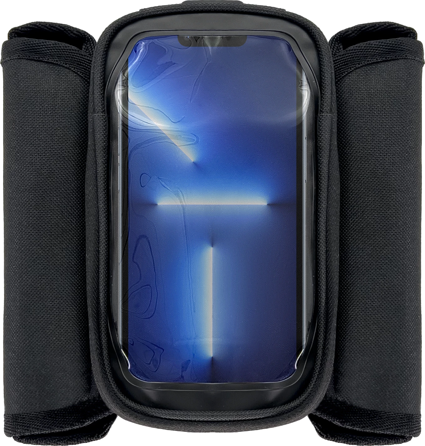 Torba za okvir kolesa Wozinsky WBB26BK, 1,5 L, črna, z ovitkom za telefon