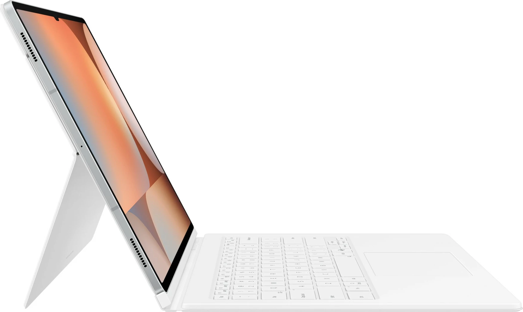 Ovitek s tipkovnico za Galaxy Tab S10 Ultra in Galaxy Tab S9 Ultra Samsung EF-DX925, QWERTZ (nemški), bel