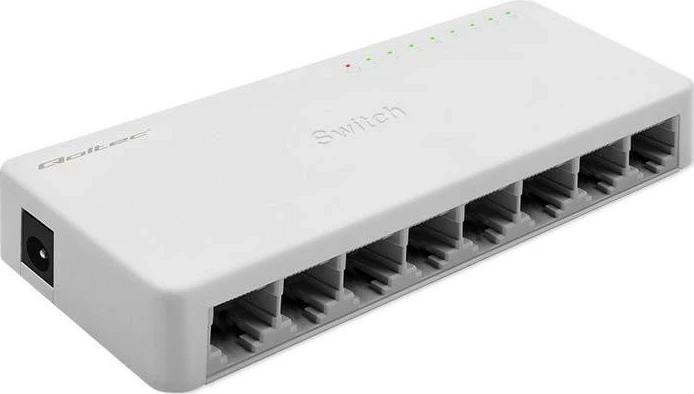Nepredelan switch Qoltec 52248, 8 vrat RJ45, 1000 Mbps