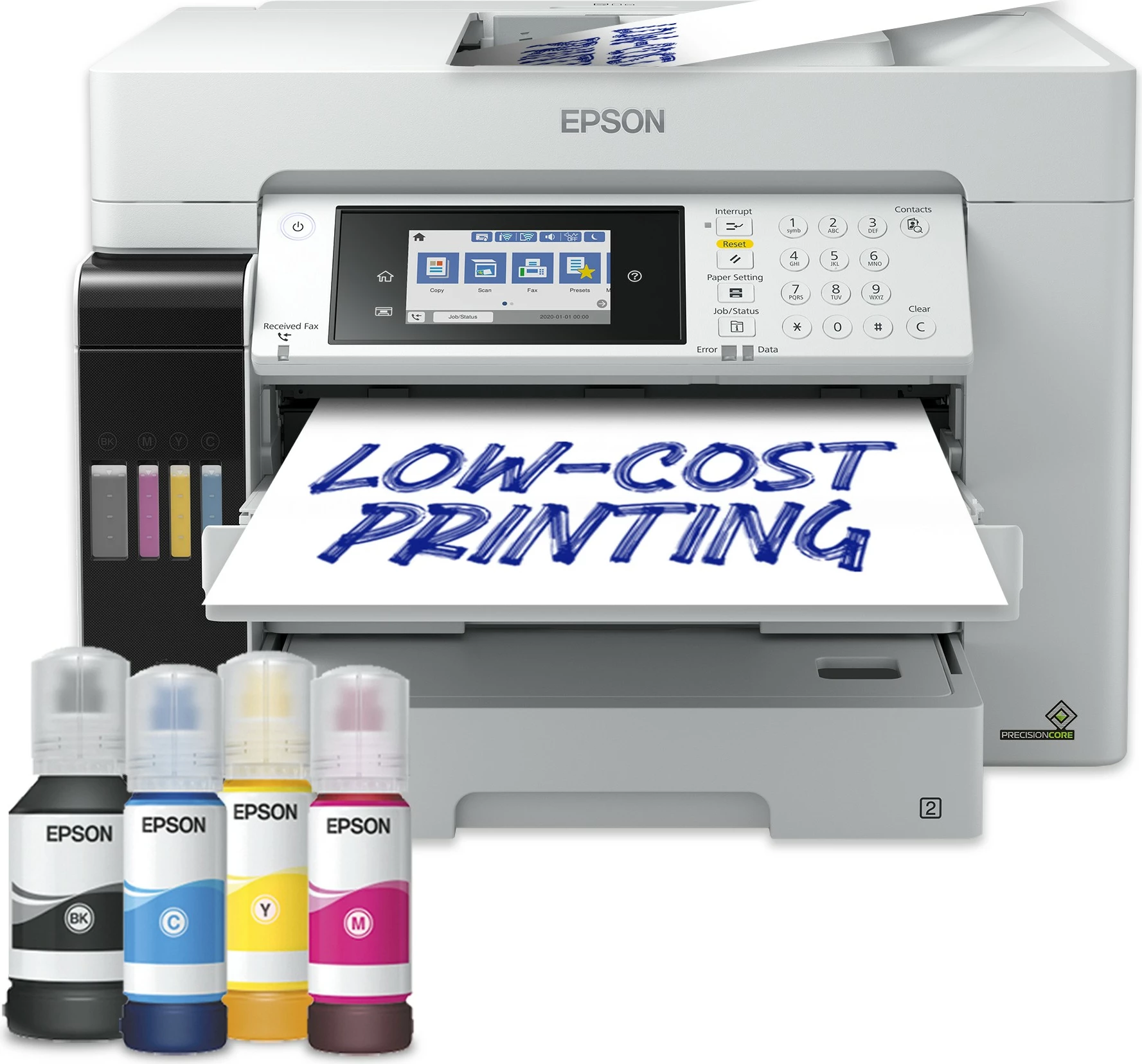 Multifunkcijski tiskalnik Epson EcoTank Pro ET-16685, A3, rezervoar s črnilom, Wi‑Fi, bel