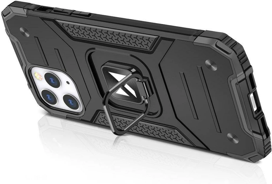 Ovitek za telefon Ring Armor z držalom in oporo, Wozinsky, za iPhone 13, rožnat