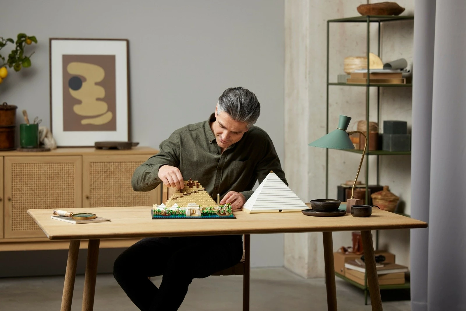 Gradbeni komplet LEGO Architecture Pyramid of Khufu 21058, 1476 delov