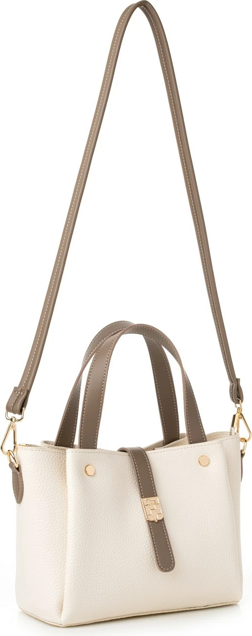 Torba za roko Vince Camuto Bellagio, kremna in mink